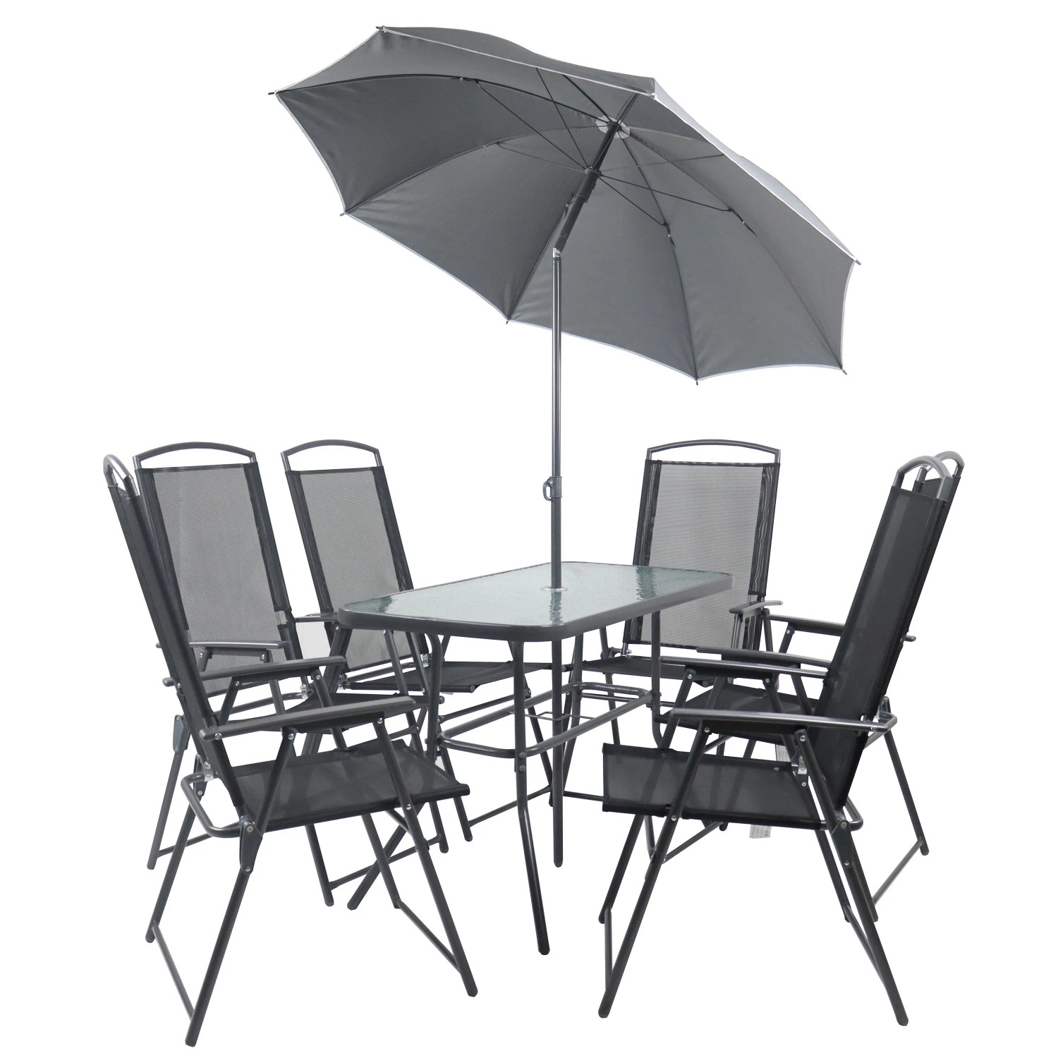 Vcm Gartenmöbel-Set Sontan Anthrazit