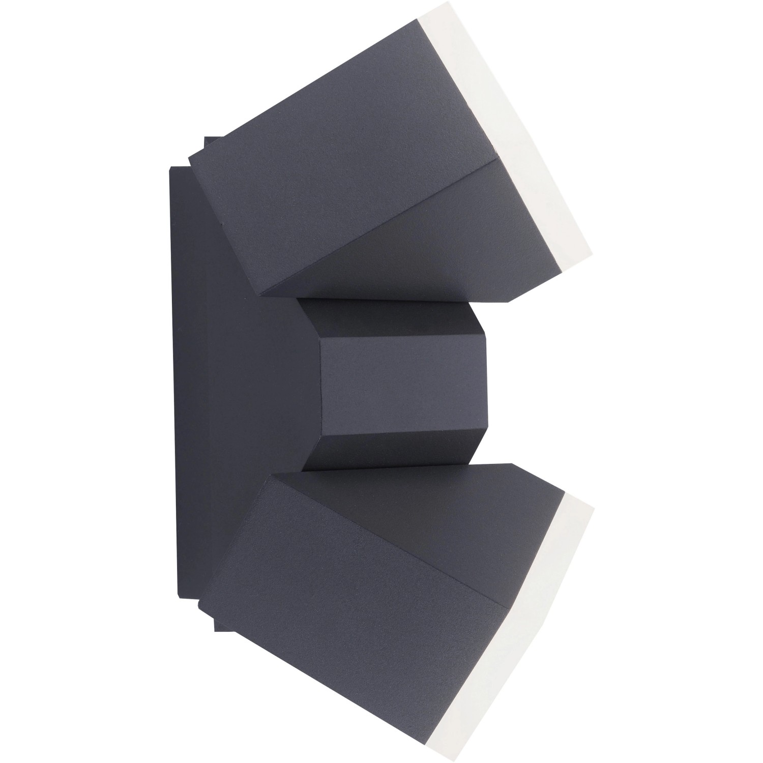 Anthrazitfarbene Paul Neuhaus LED Wand- und Deckenleuchte Ryan für Bad und Außenbereich.