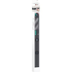 Schwaiger Stromschiene MSLS1000, 100cm, schwarz, zur flexiblen Stromversorgung. Steckdosenleiste für den Innenbereich.