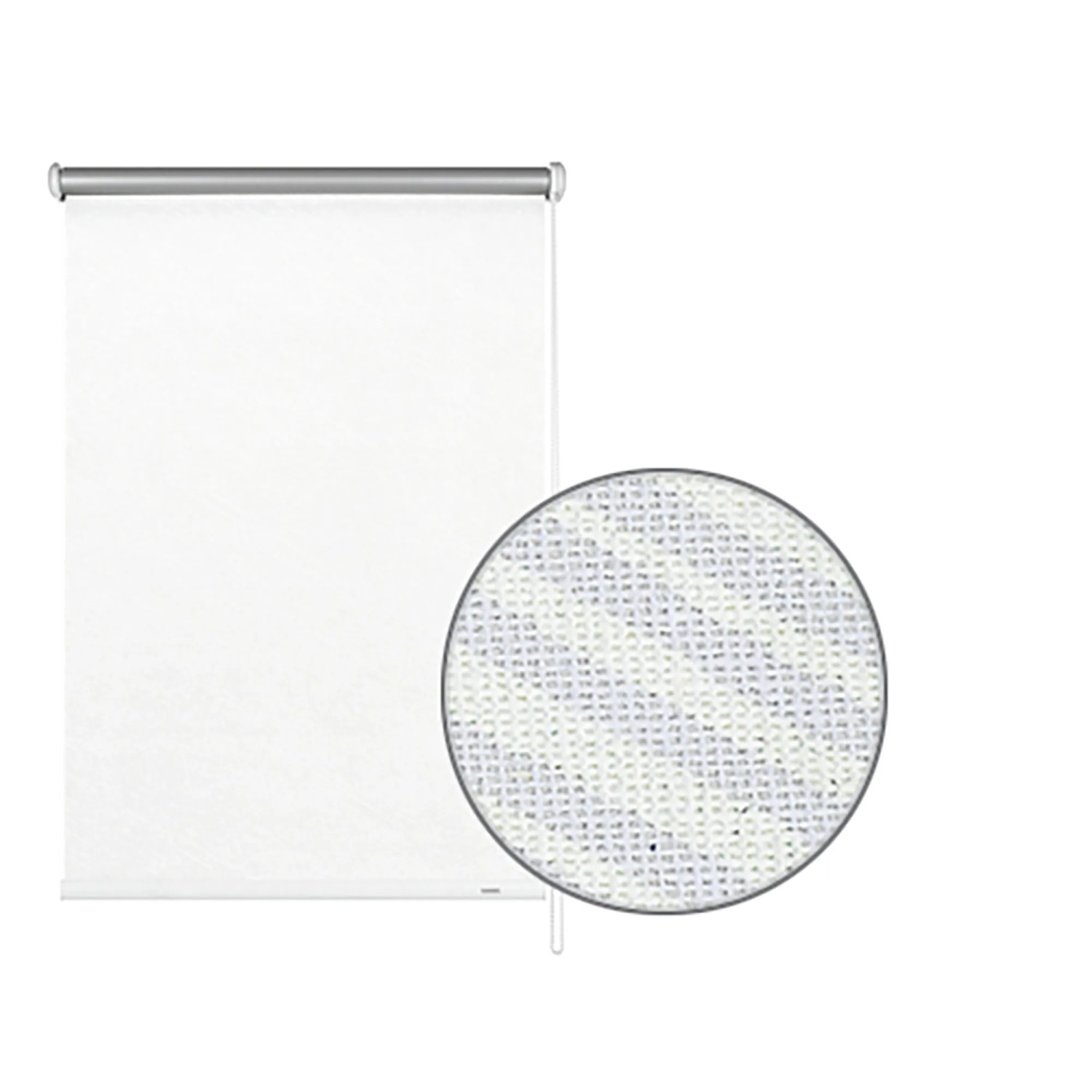 Gardinia Verdunkelungsrollo Thermo Streifen, 62x180 cm, weiß. Rollo für Fenster und Türen.