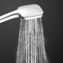 Schütte Handbrause Ravenna, Chrom/Weiß matt, mit Wasserstrahl.