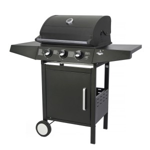 El Fuego Gasgrill San Angelo mit 3 Brennern, Unterschrank und Seitenablagen.