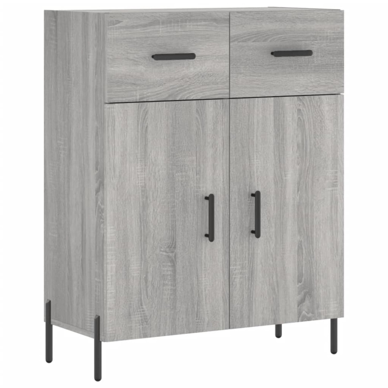 vidaXL Sideboard Grau Sonoma 69,5x34x90 cm Holzwerkstoff 827994 günstig online kaufen