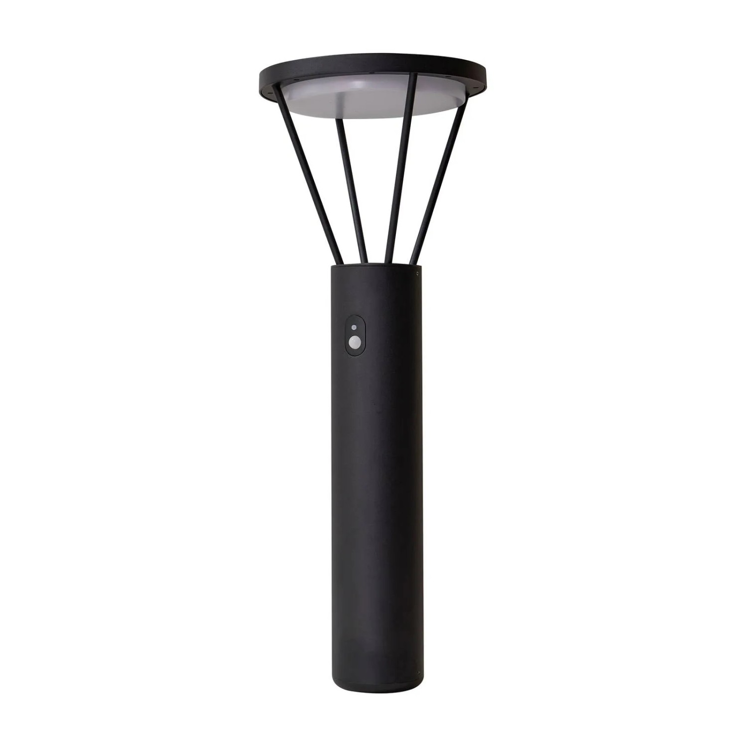 Lucande LED Solarleuchten Elario 10020299 mit Bewegungsmelder Spritzwassergeschützt Modern in Schwarz aus Aluminium 1-flammig