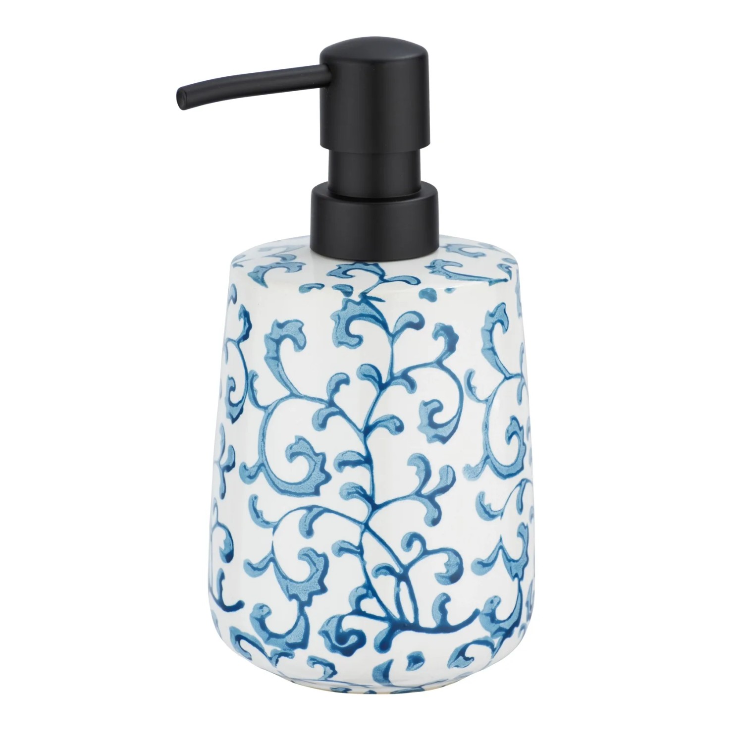 Wenko Seifenspender Mirabello Keramik 0,4 l 8.5 x 15 x 8.5 cm Blau