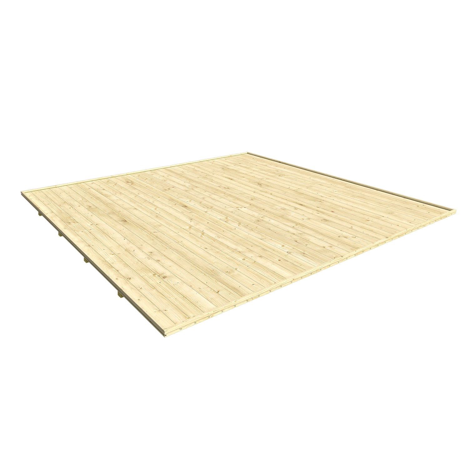 Weka Fußboden für Weka Gartenhaus Batu 3 Natur 300 cm x 300 cm