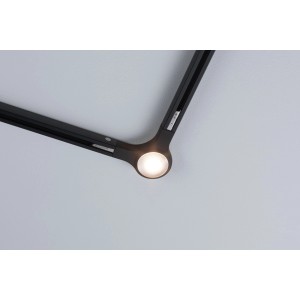 Schwarzer Paulmann Urail L-Verbinder mit LED für Schienensysteme.