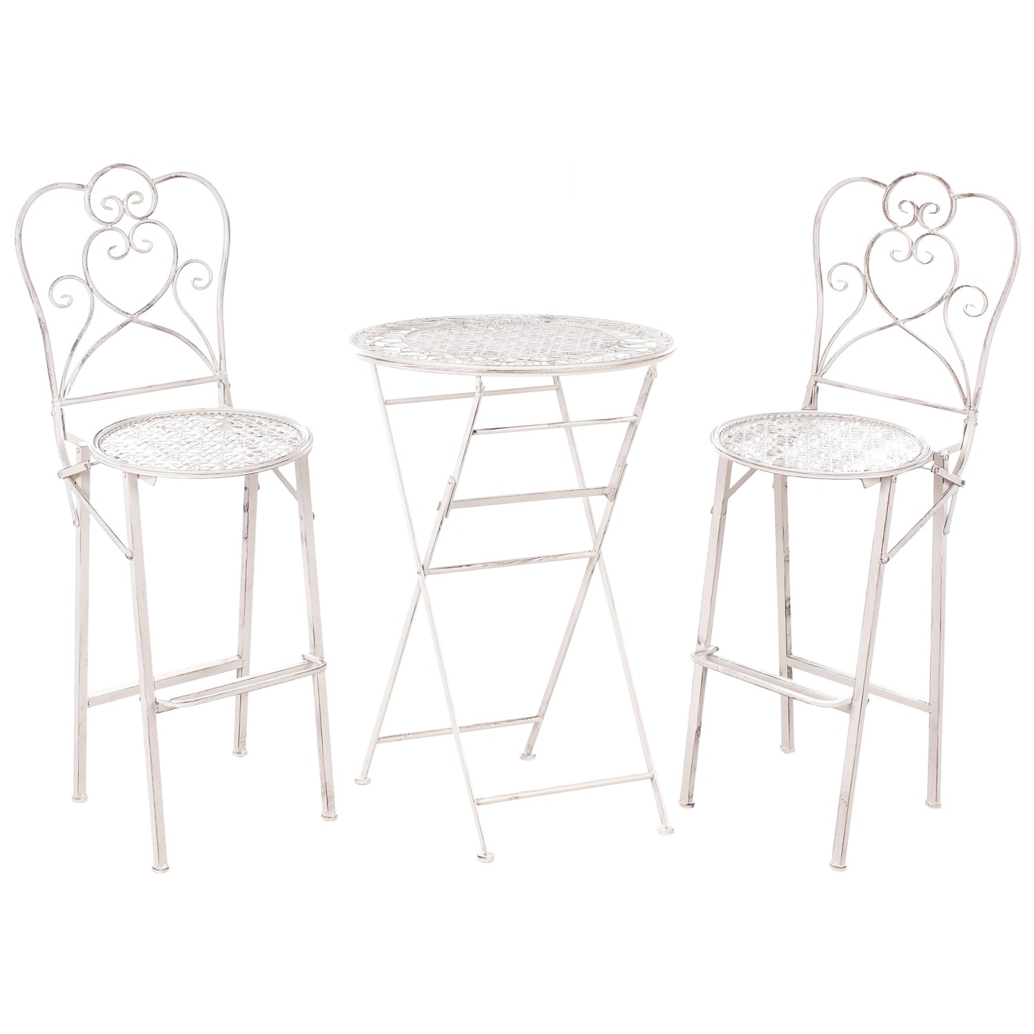 Beliani Bar Set TRIESTE Hellbeige günstig online kaufen