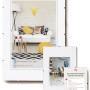 walther design Rahmenloser Bildhalter 60x90 cm, Klarglas, Clip-Verschluss für Dekoartikel & Wohnaccessoires.