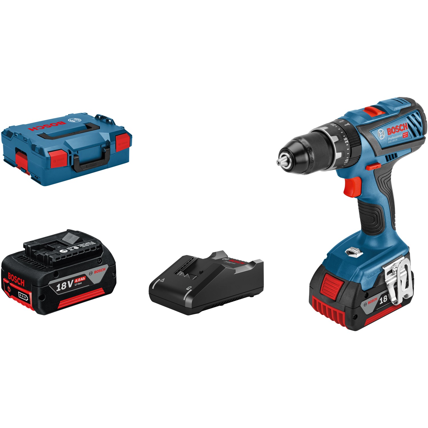 Bosch Professional 18 V Akku-Schlagbohrschrauber GSB 18V-28 inkl. 4 Ah Akku günstig online kaufen