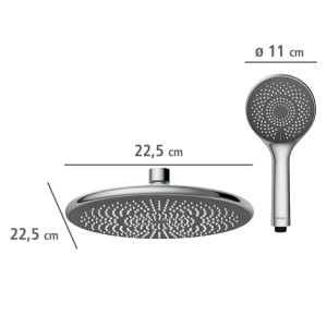 Wenko Duschsystem Watersaving Chrom