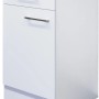 Flex-Well Unterschrank Joelina, 40 cm, weiß, mit Schublade und Drehtür. Küchenunterschrank für moderne Küchen.