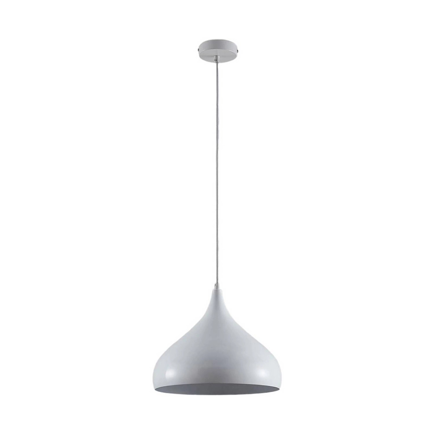 Lindby Pendelleuchte Ritana 9624337 Modern in Weiß aus Aluminium 1-flammig günstig online kaufen