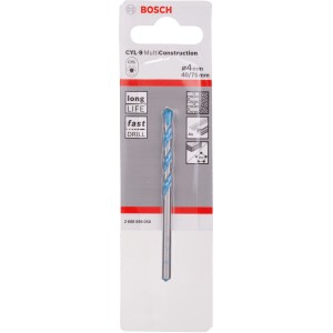 Bosch Universalbohrer CYL-9, 4mm, für Beton, Mauerwerk, Holz, Kunststoff und Metall.