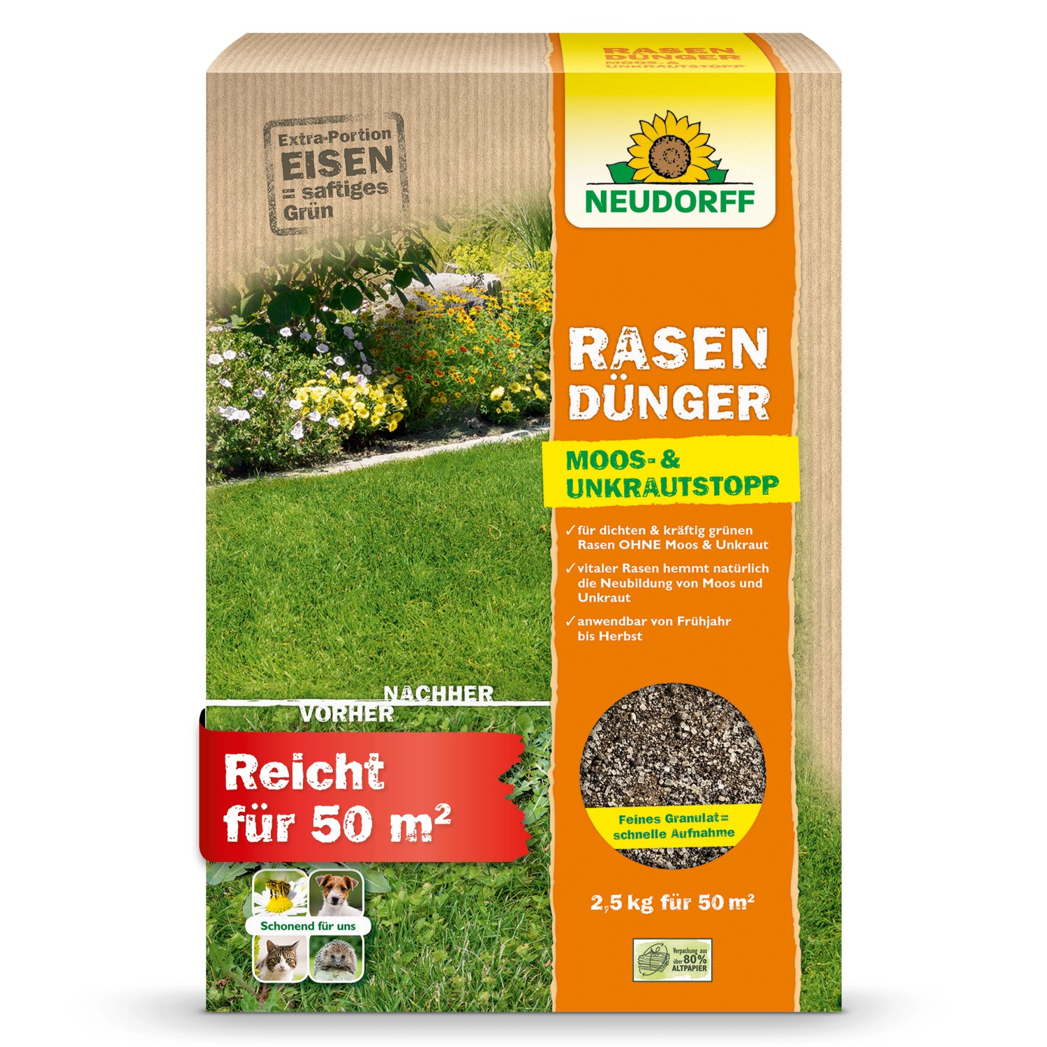 Neudorff Rasen-Dünger Spezial 5Plus1 2,5 kg