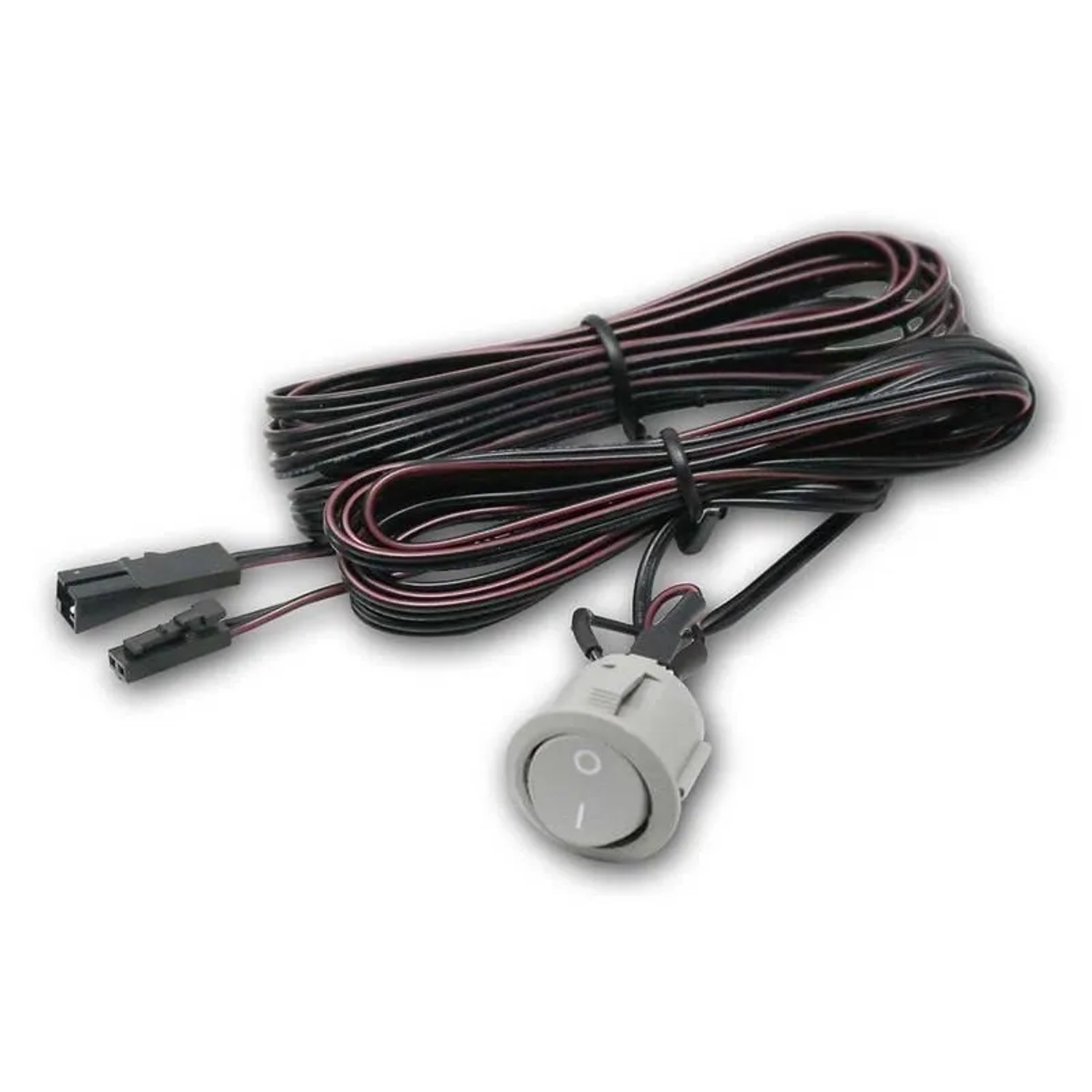 world-trading-net Einbau-Wippschalter Grau mit Mini-AMP-Steckverbind