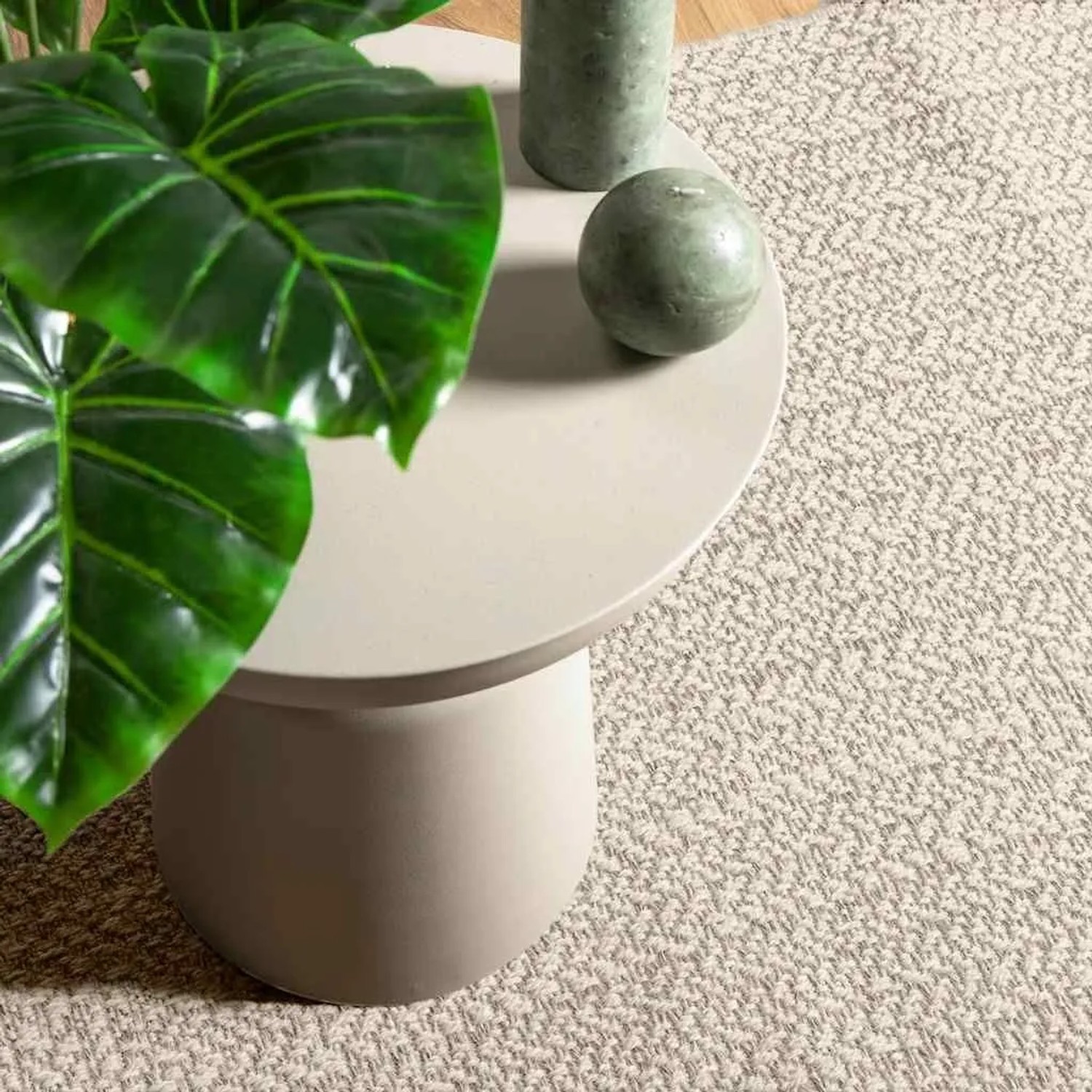 Cremefarbener vidaXL ZIZUR Teppich in Jute-Optik, 80x250 cm, für Indoor & Outdoor. Gewebte Struktur.