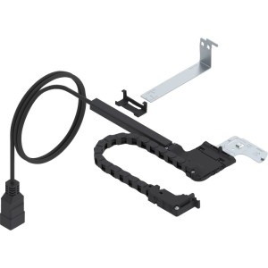 Blum Kabelführung Amperos AC, 450 mm, schwarz. Set mit Kabel, Kabelkanal und Haltern für Schubladensteckdosen.