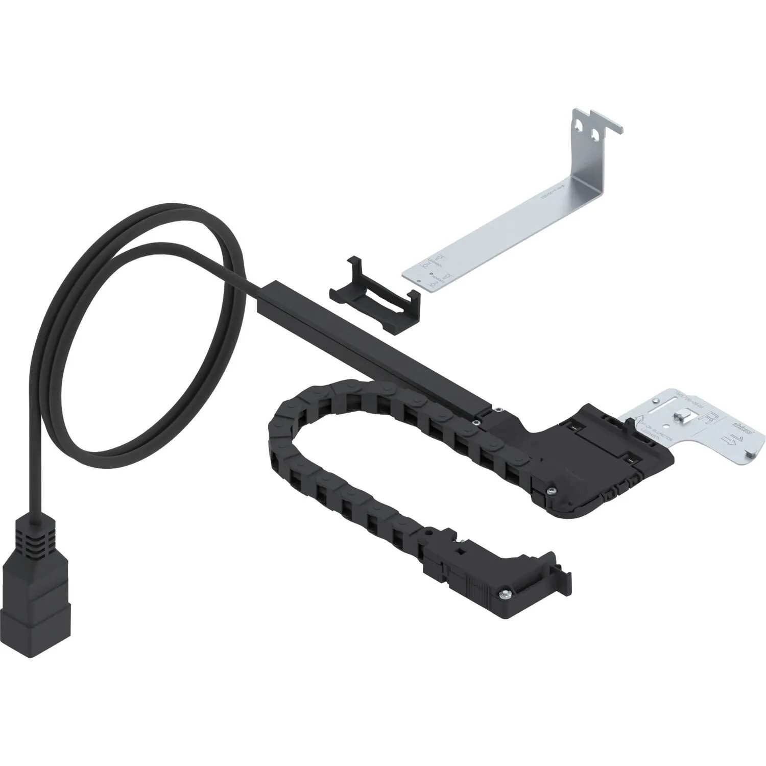 Blum Kabelführung Amperos AC für Schubladensteckdosen 450 mm Schwarz