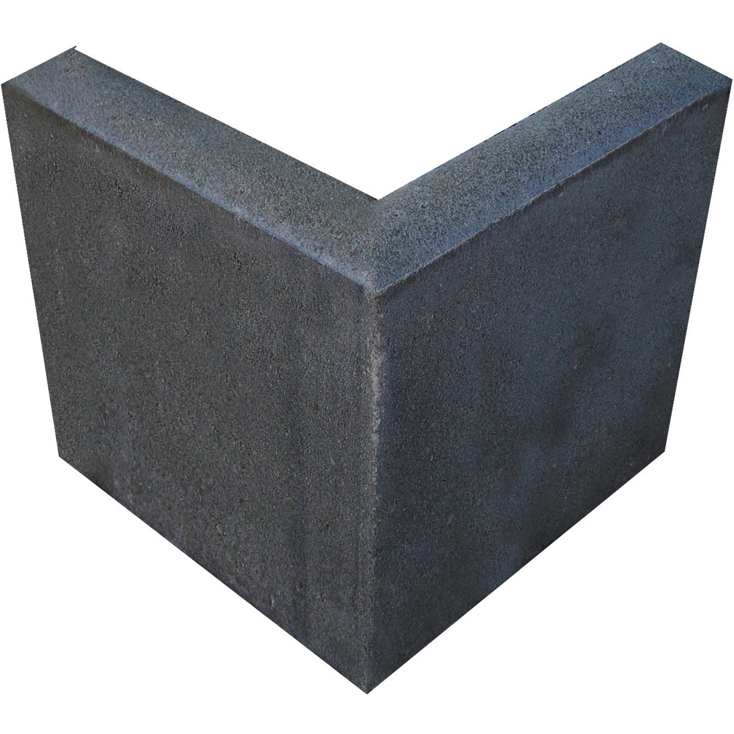 Eckstein Anthrazit 90 Grad-Ecke 25 cm x 25 x 5 cm