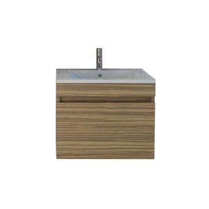 Jet-Line Badset Innsbruck 59cm in Holzoptik mit Waschbecken und Unterschrank.