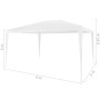 Weißes Partyzelt vidaXL 3x4 m für Gartenpartys & Feste. Markise aus Polyethylen, Stahlrahmen.