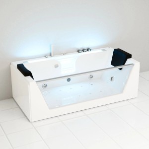 Tronitechnik Whirlpool Badewanne Kos 2, 179 cm, mit Hydromassage und Farblichttherapie.