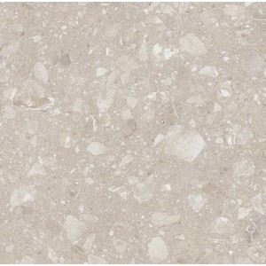 Beige Feinsteinzeug Bodenfliese, 60x60 cm, matte Steinoptik für Innen- & Außenbereich.