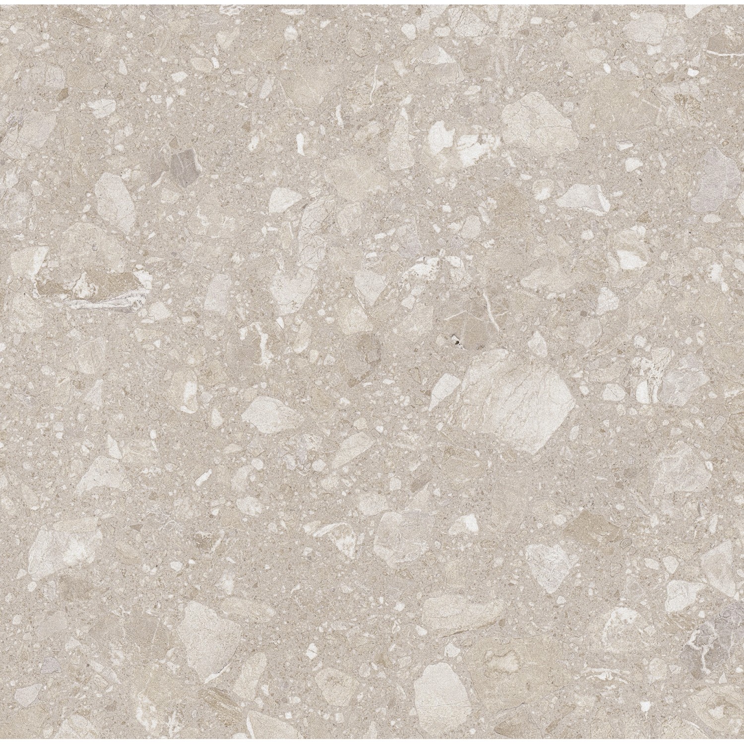 Beige Feinsteinzeug Bodenfliese, 60x60 cm, matte Steinoptik für Innen- & Außenbereich.