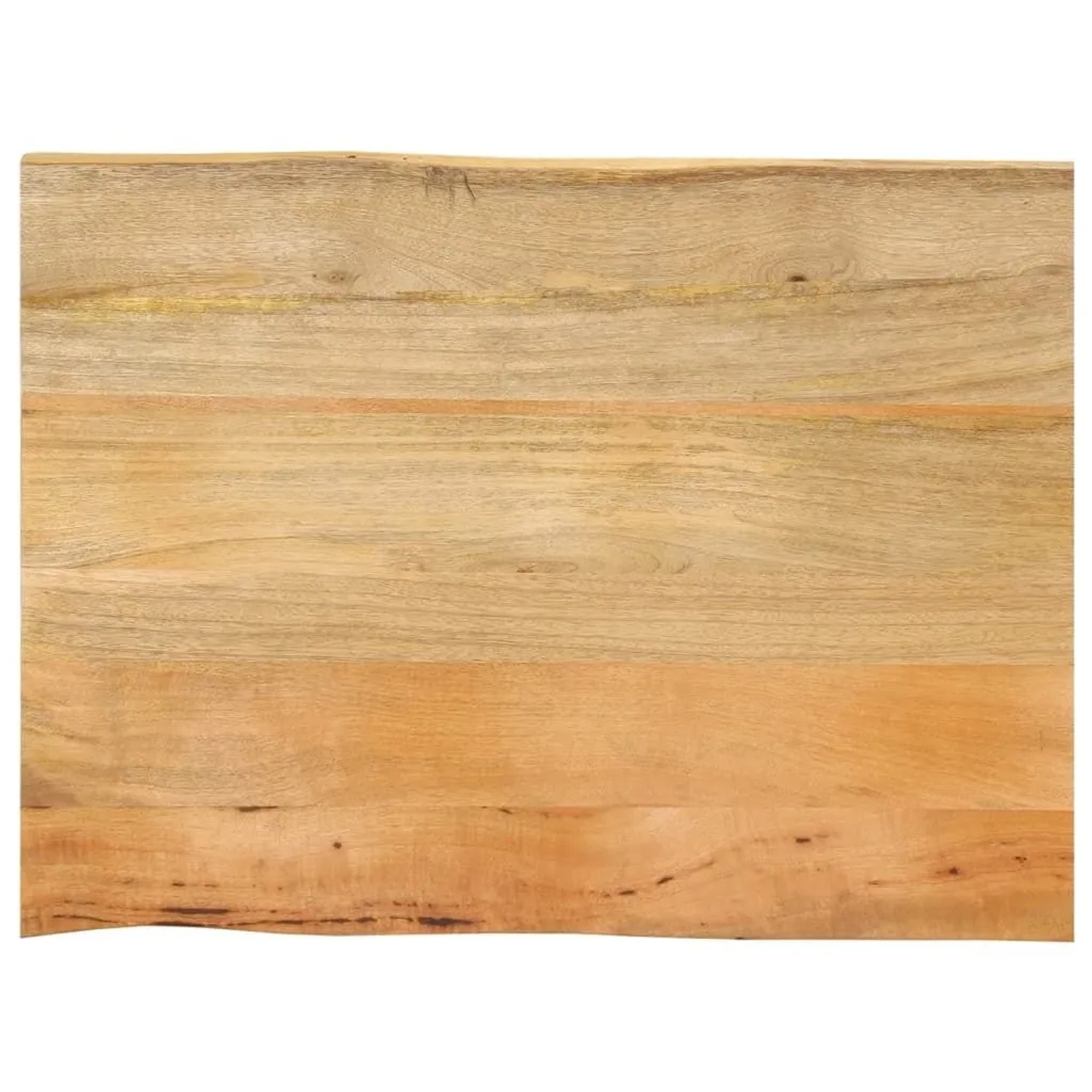 vidaXL Tischplatte mit Baumkante 80x60x2,5 cm Massivholz Mango 370716