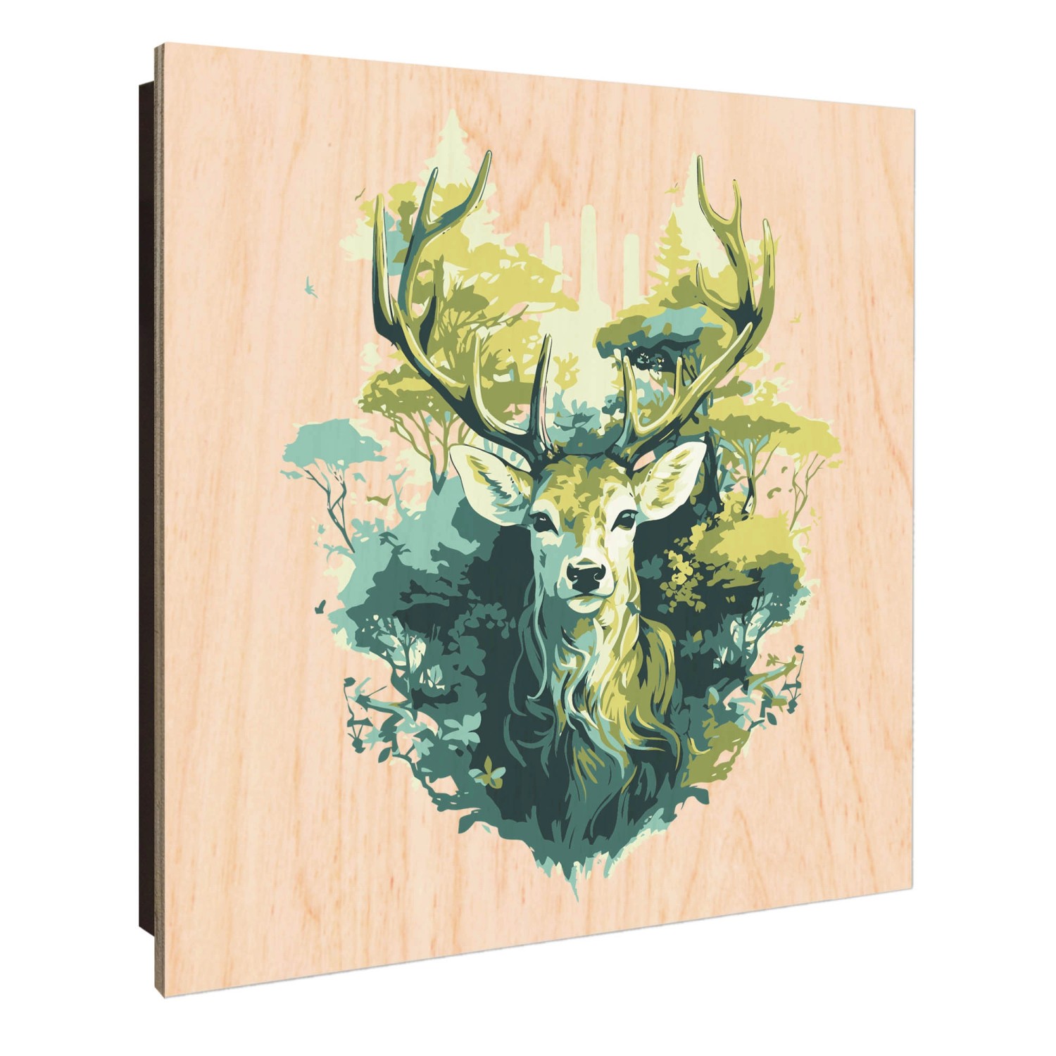 Banjado Großer Schlüsselkasten Holz 30x30cm Schwarz Scharnier Links 50 Hake günstig online kaufen