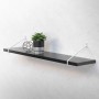 ML-Design Regal mit weißen Haarnadel-Halterungen aus Stahl, 220 mm, mit Deko.