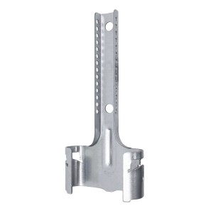 Protektor Nonius Unterteil 100x130mm, Stahl, silber für CD Profil 60/27, Zubehör für Tacker.