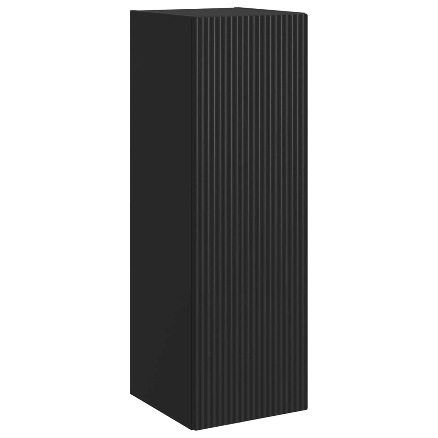 vidaXL Wandmontierter Badezimmerschrank Schwarz 33 x 34,5 x 60 cm 890533