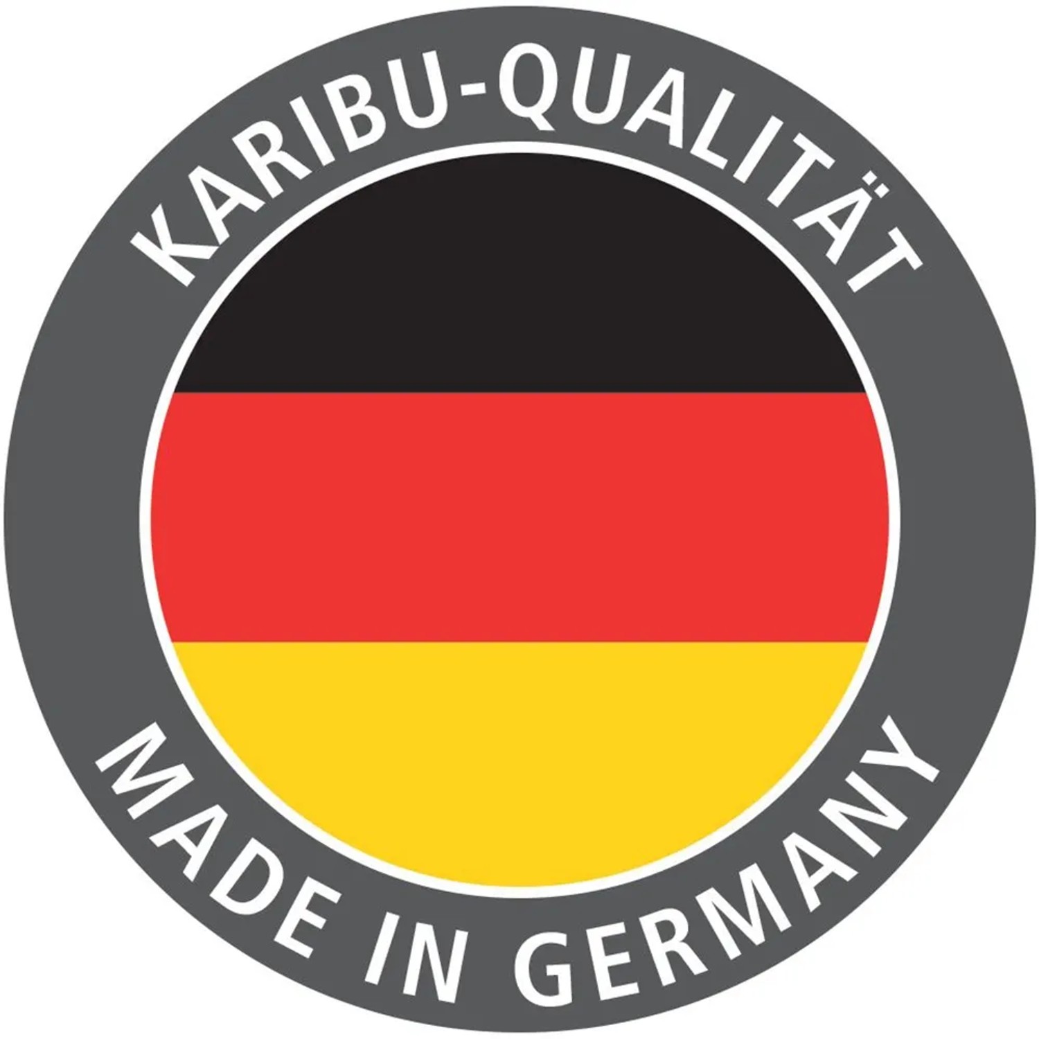 Karibu Qualitätssiegel Made in Germany für Gartenhäuser