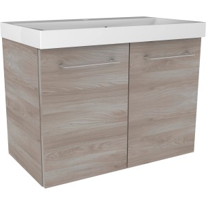 Fackelmann Waschbeckenunterschrank Lima, Steinesche, 60 cm breit.