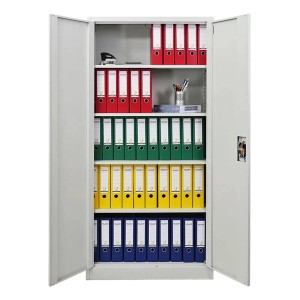 PROREGAL MegaDeal 3x Flügeltürenschrank ELEPHANT Mit 2 Türen Abschließbar HxBxT 180x80x40cm 4 Ebenen Stahl Pulverbeschichtet Lichtgrau Aktenschrank