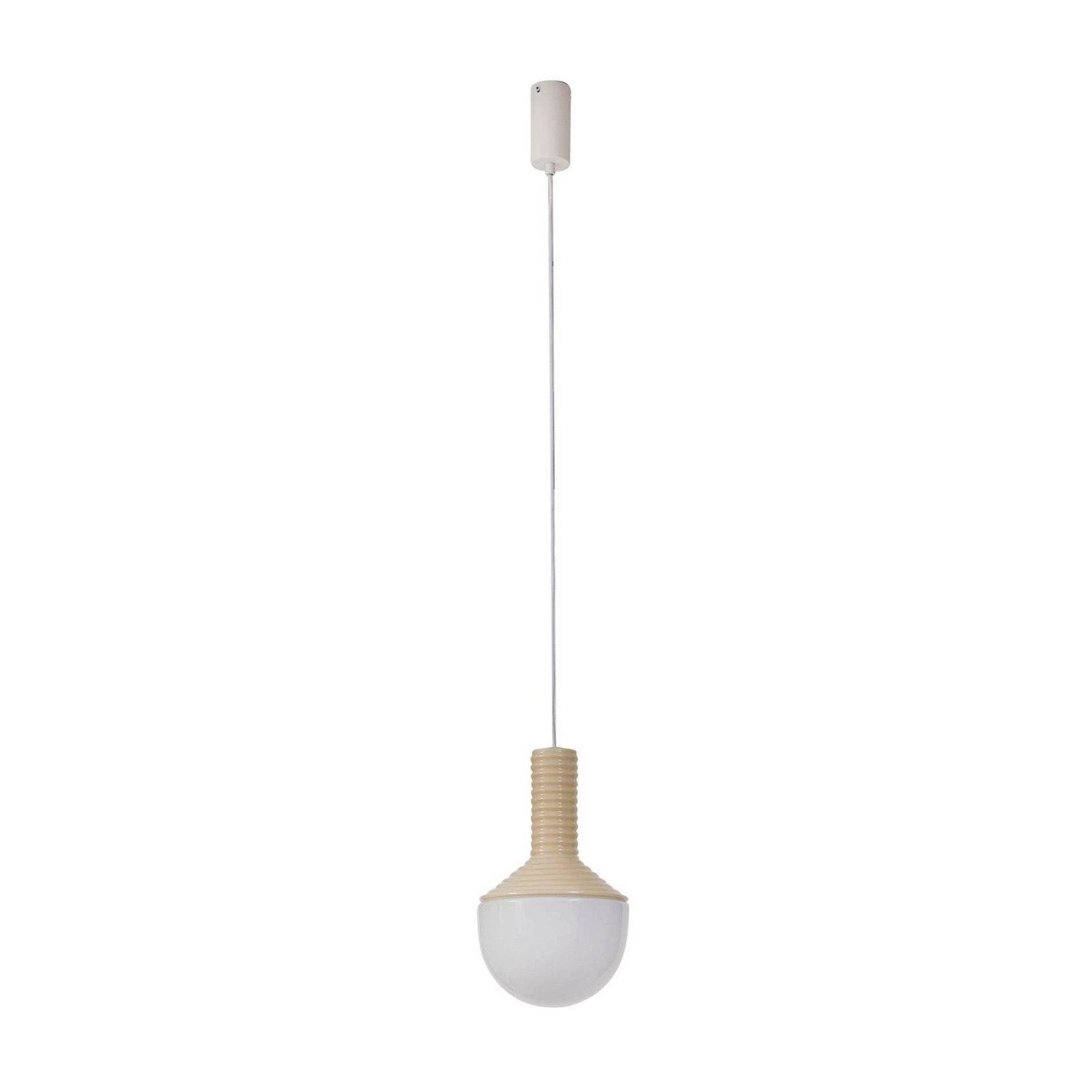 Lucande Pendelleuchte Florine 10025870 Design Modern in Creme aus Keramik 1 günstig online kaufen