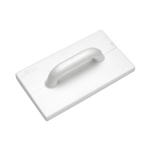 Weißes LUX Gipsputzreibebrett Classic, 180x320mm, mit Griff zum Glätten von Putz und Ausgleichsmassen.