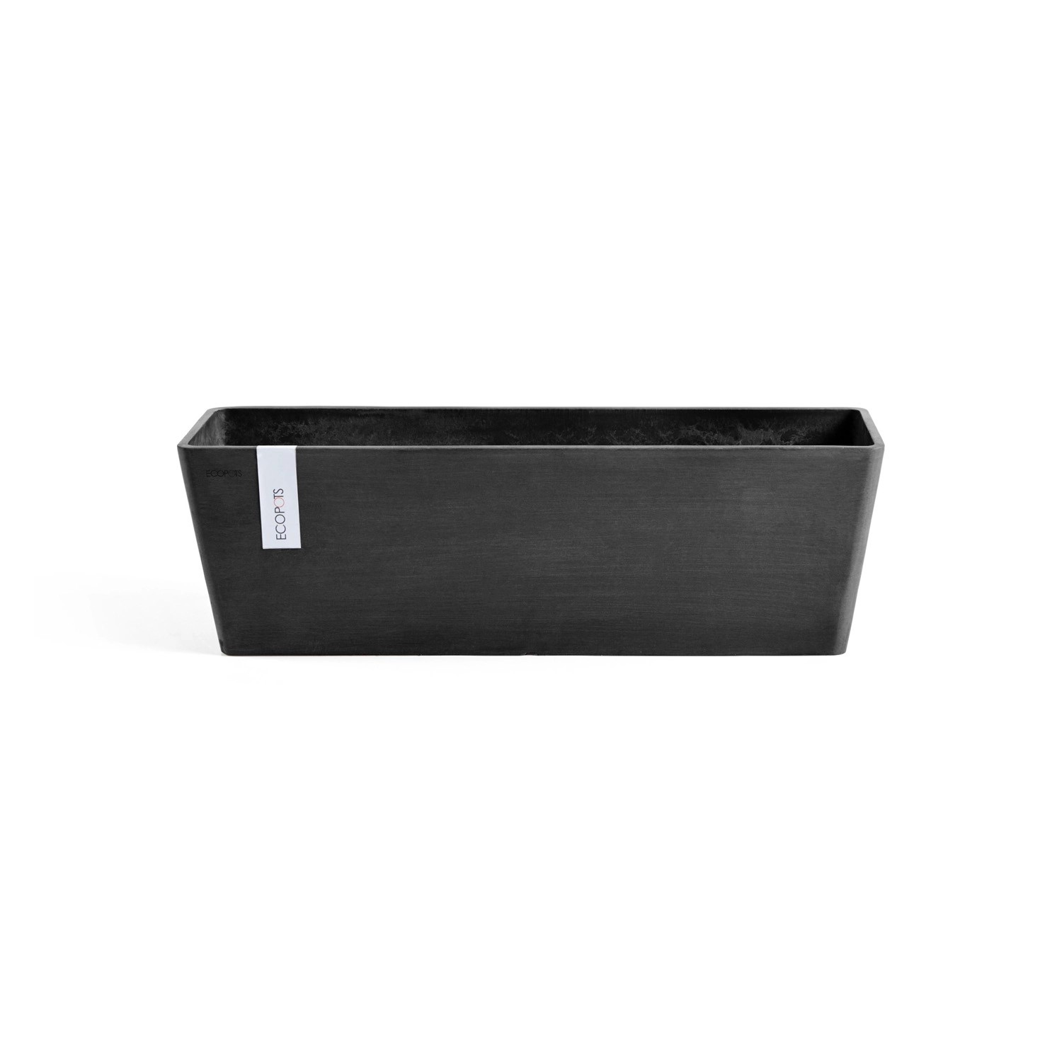 Ecopots Pflanztopf Bruges Dunkelgrau 55 cm x 17 cm günstig online kaufen