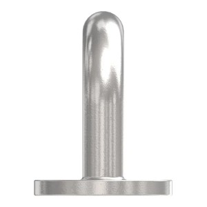 FeNau Befestigungsöse Edelstahl V4A 6 mm Rundeisen Ovale Platte 2 Bohrungen