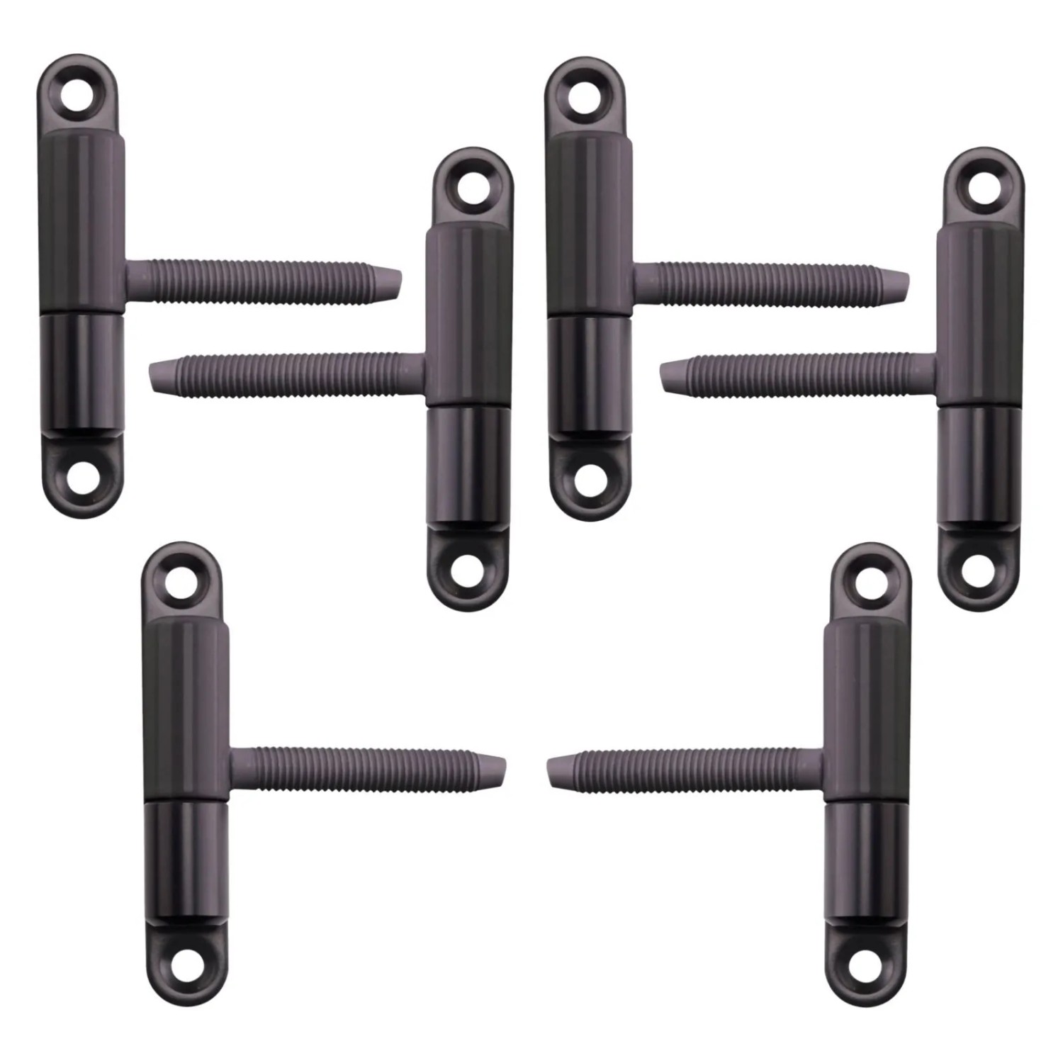 SOTECH 6 Stück Türband Einbohrband 15 x 83 mm mit Zapfen M8 x 50 mm Schwarz