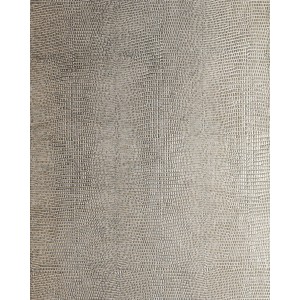 Silbernes WALLFACE Wandpaneel mit Leguanleder-Optik für den Innenbereich.