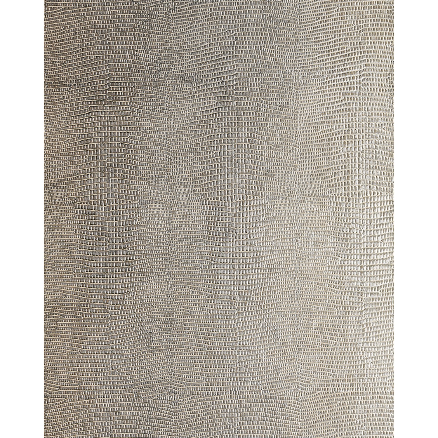 WALLFACE 12893 LEGUAN Design Leder Blickfang Wand-Paneel Tapete Silber 2600 günstig online kaufen