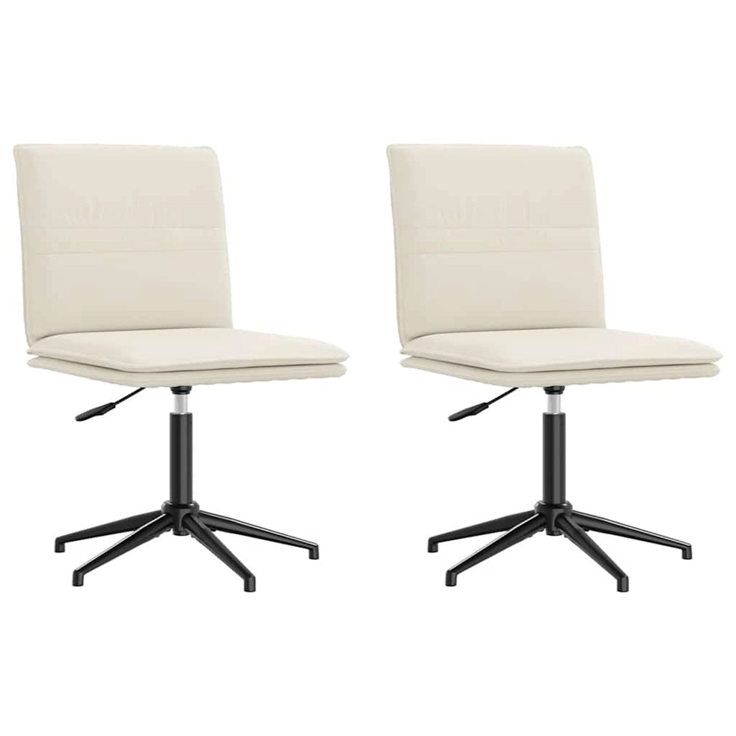 vidaXL Esszimmerstühle 2 Stk Creme Samt 3315376 günstig online kaufen