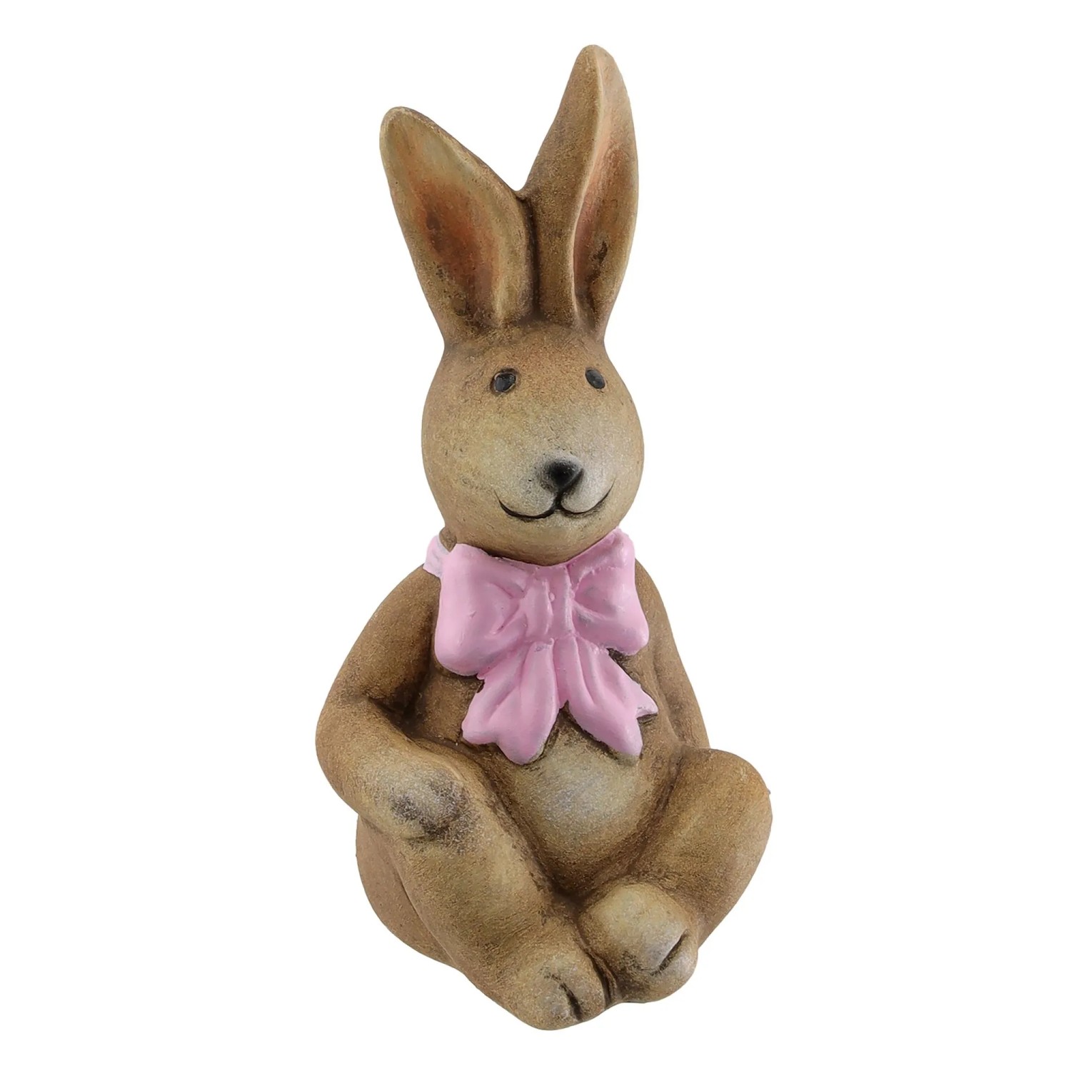 Osterdeko Hase aus Dolomit 10 cm Braun