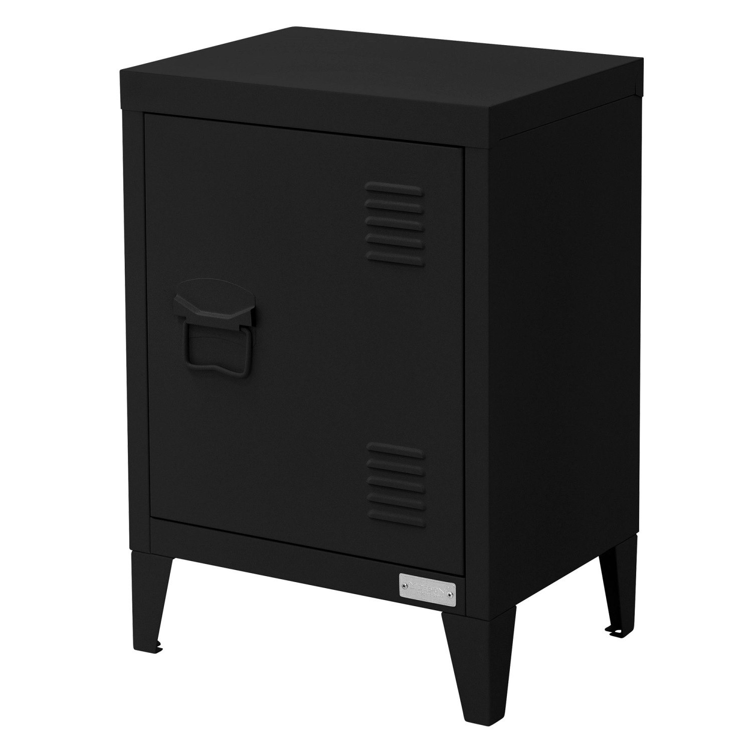 ML-Design Aktenschrank 40x30x57,5 cm Schwarz aus Stahl Freistehender