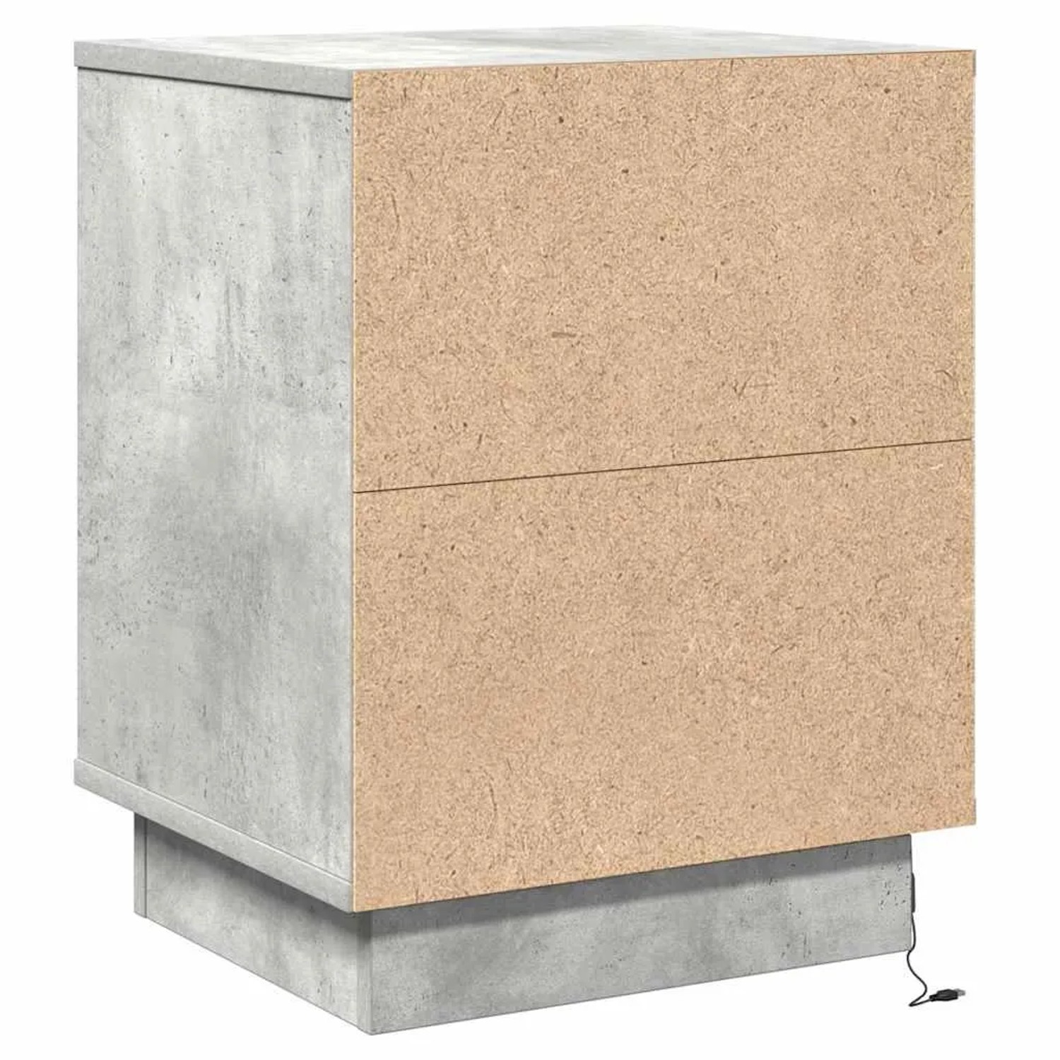 vidaXL Nachttisch mit Betongrau 39 x 34,5 x 50 cm Holzwerkstoff 869616_8