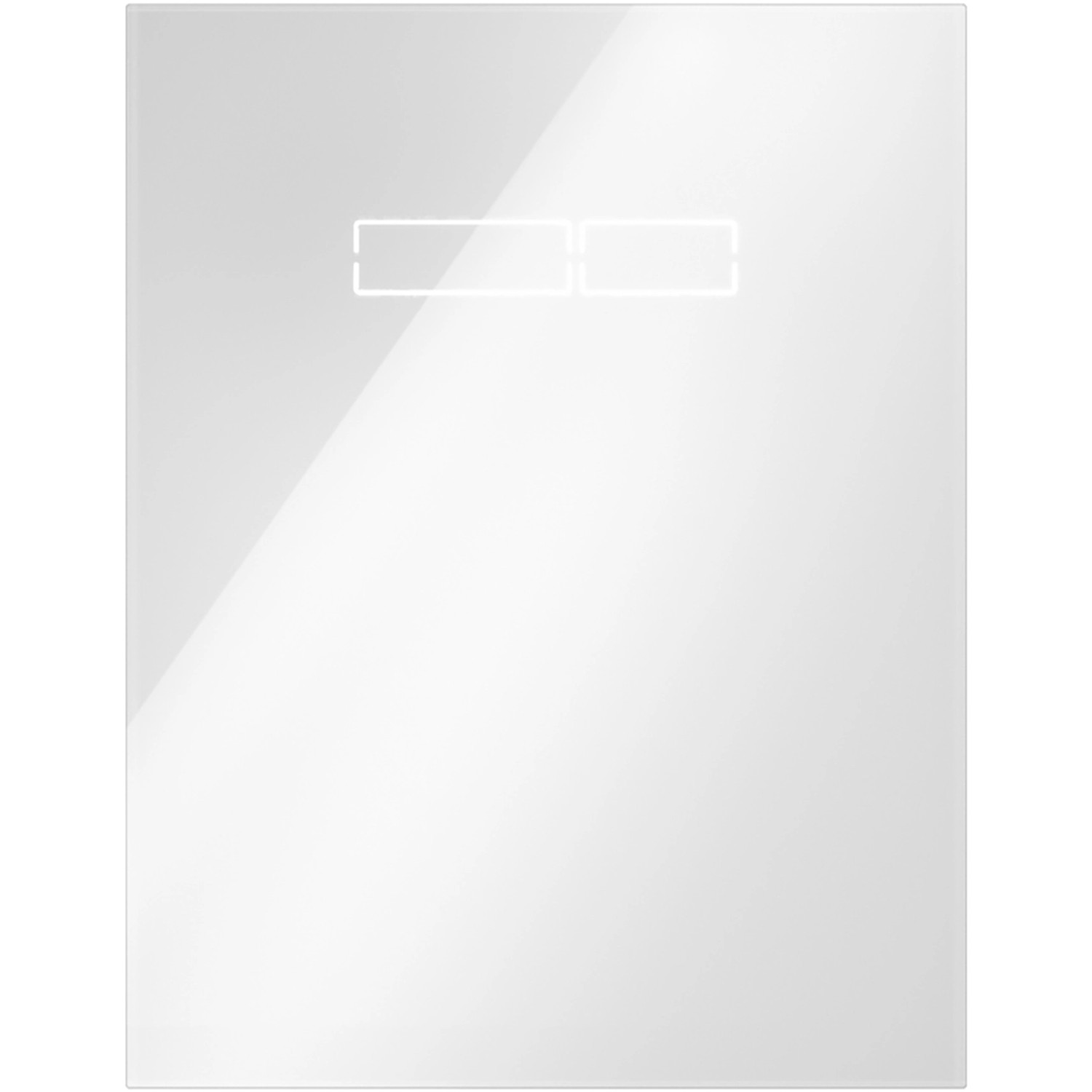 Tecelux Betätigungsglasplatte mit Sen-Touch Elektronik Glas Weiß