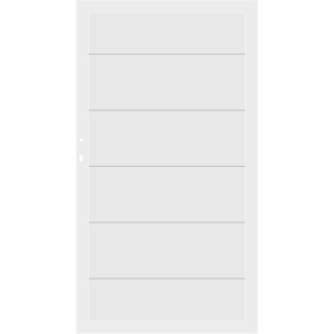 Weißes TraumGarten Alu XL Einzeltor, 98x180cm, für Sichtschutzzaun-System.